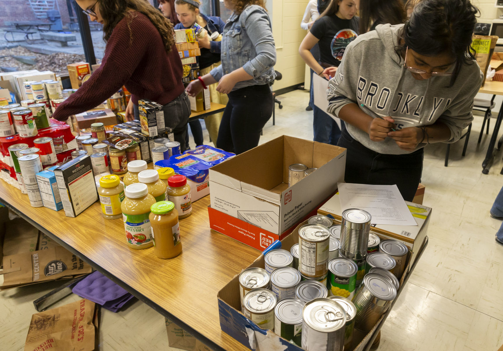 West High School food drive